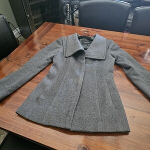 Babaton grey wool pea coat. Fitted at waist. Grey size xs. Very good condition